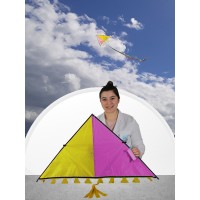 İKİ RENK - KUMAŞ ÇERÇEVELİ DELTA UÇURTMA İKİ RENK - KUMAŞ ÇERÇEVELİ DELTA UÇURTMA